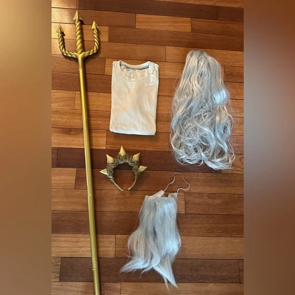 King Triton costume accessories. Aqua man, Neptune - Picture 1 of 9